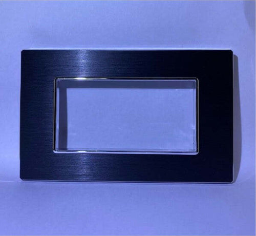 Placca Luxury 3 4 6m In Metallo Nero Satinato Compatibile Con Bticino Axolute Fai da te/Materiale elettrico/Placche/Placche per interruttori Trade Shop italia - Napoli, Commerciovirtuoso.it