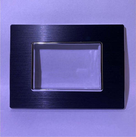 Placca Luxury 3 4 6m In Metallo Nero Satinato Compatibile Con Bticino Axolute Fai da te/Materiale elettrico/Placche/Placche per interruttori Trade Shop italia - Napoli, Commerciovirtuoso.it