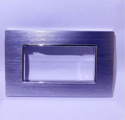 Placca Luxury 3 4 6m In Metallo Satinato Argento Compatibile Con Bticino Axolute Fai da te/Materiale elettrico/Placche/Placche per interruttori Trade Shop italia - Napoli, Commerciovirtuoso.it