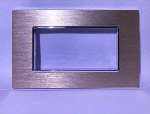 Placca Luxury 3 4 6m In Metallo Satinato Oro Compatibile Con Bticino Axolute Fai da te/Materiale elettrico/Placche/Placche per interruttori Trade Shop italia - Napoli, Commerciovirtuoso.it