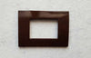 PLACCA MARRONE IN ABS PER SCATOLE RETTANGOLARI SERIE SOFT 3/4/6 POSTI