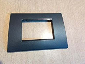 PLACCA NERA IN ABS PER SCATOLE RETTANGOLARI SERIE SOFT 2/3/4/7 POSTI