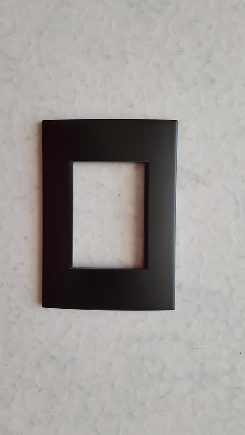 PLACCA NERO OPACO IN ABS PER SCATOLE RETTANGOLARI SERIE SOFT