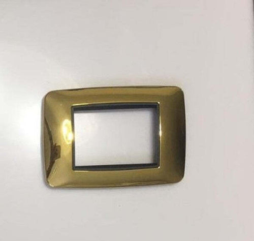 PLACCA ORO LUCIDO COMPATIBILE LIVING INTERNATIONAL 6603 PLACCHETTE COPRINTERRUTTORI