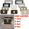 PLACCA ORO LUCIDO IN ABS PER SCATOLE RETTANGOLARI SERIE ECLIPSE