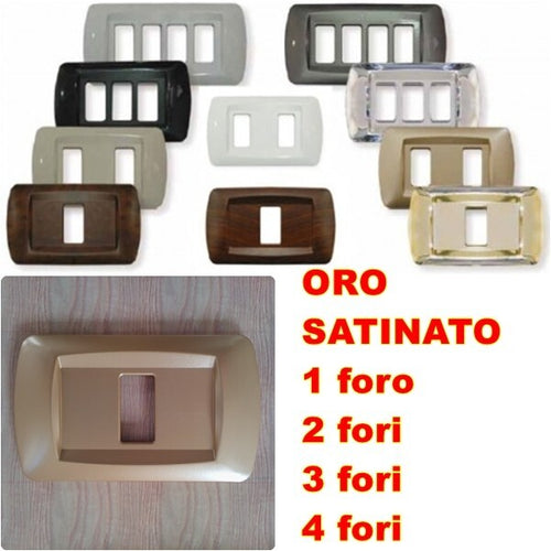 PLACCA ORO SATINATO IN ABS PER SCATOLE RETTANGOLARI SERIE ECLIPSE