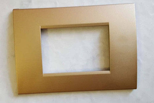 PLACCA ORO SATINATO IN ABS PER SCATOLE RETTANGOLARI SERIE SOFT