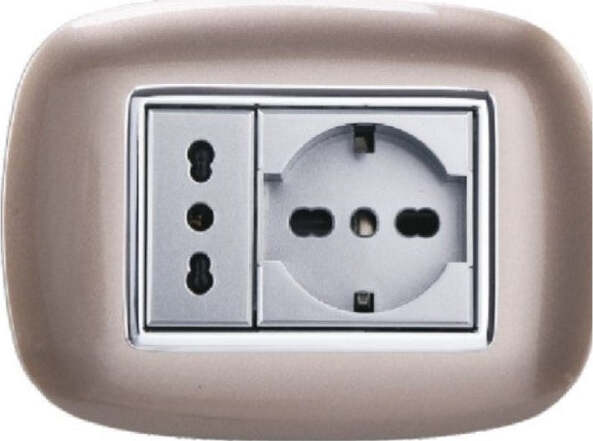 Placca Oval 3 4 6 Moduli Colore Bronzo Compatibile Con Bticino Axolute Fai da te/Materiale elettrico/Placche/Placche per interruttori Trade Shop italia - Napoli, Commerciovirtuoso.it