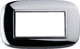 Placca Oval 3 4 6 Moduli Colore Cromo Lucido Compatibile Bticino Axolute Fai da te/Materiale elettrico/Placche/Placche per interruttori Trade Shop italia - Napoli, Commerciovirtuoso.it
