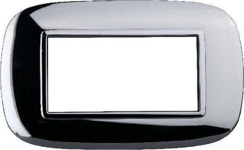 Placca Oval 3 4 6 Moduli Colore Cromo Lucido Compatibile Bticino Axolute Fai da te/Materiale elettrico/Placche/Placche per interruttori Trade Shop italia - Napoli, Commerciovirtuoso.it