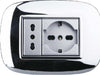 Placca Oval 3 4 6 Moduli Colore Cromo Lucido Compatibile Bticino Axolute Fai da te/Materiale elettrico/Placche/Placche per interruttori Trade Shop italia - Napoli, Commerciovirtuoso.it