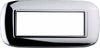 Placca Oval 3 4 6 Moduli Colore Cromo Lucido Compatibile Bticino Axolute Fai da te/Materiale elettrico/Placche/Placche per interruttori Trade Shop italia - Napoli, Commerciovirtuoso.it