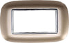 Placca Oval 3 4 6 Moduli Colore Oro Compatibile Con Bticino Axolute Fai da te/Materiale elettrico/Placche/Placche per interruttori Trade Shop italia - Napoli, Commerciovirtuoso.it