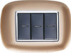 Placca Oval 3 4 6 Moduli Colore Oro Compatibile Con Bticino Axolute Fai da te/Materiale elettrico/Placche/Placche per interruttori Trade Shop italia - Napoli, Commerciovirtuoso.it