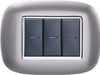Placca Oval 3 4 6 Moduli Colore Titanio Compatibile Bticino Axolute Fai da te/Materiale elettrico/Placche/Placche per interruttori Trade Shop italia - Napoli, Commerciovirtuoso.it