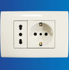 PLACCA PLACCHETTA 2 POSTI COMPLETA PRESA BIPASSO PRESA SHUKO INCASSO 503  Trade Shop italia - Napoli, Commerciovirtuoso.it