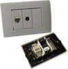 PLACCA PLACCHETTA 3 POSTI COMPLETA 1 PRESA TV 1 PRESA ETHERNET RJ45 INCASSO 503  Trade Shop italia - Napoli, Commerciovirtuoso.it