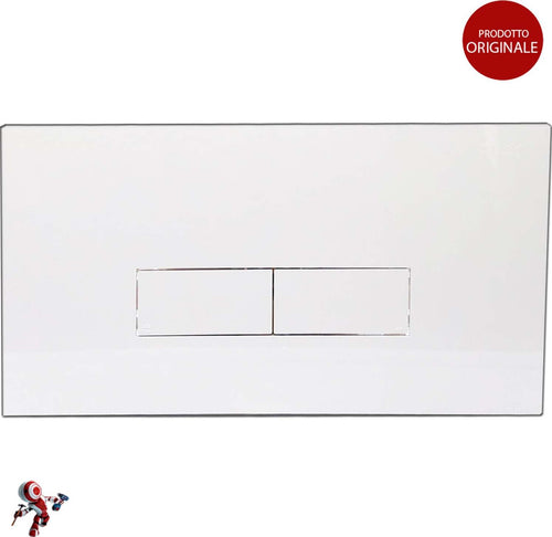 Placca-Pucci-eco-2-pulsanti-bianco-cod.-80179560