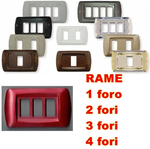 PLACCA RAME IN ABS PER SCATOLE RETTANGOLARI SERIE ECLIPSE
