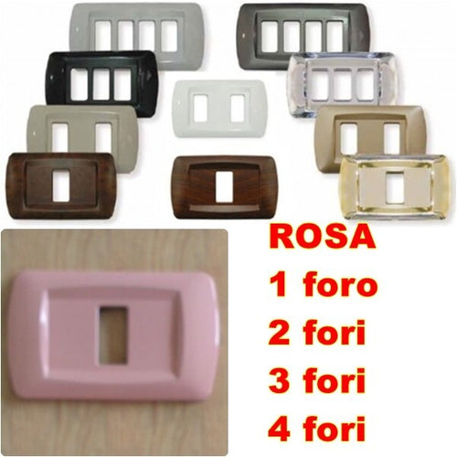 PLACCA ROSA IN ABS PER SCATOLE RETTANGOLARI SERIE ECLIPSE