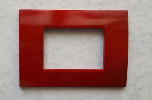PLACCA ROSSA IN ABS PER SCATOLE RETTANGOLARI SERIE SOFT 2/3/4/7 POSTI