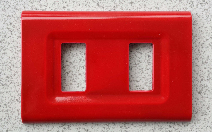 PLACCA ROSSA IN ABS SERIE ELITE PER SCATOLE RETTANGOLARI