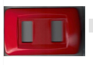 PLACCA ROSSO FERRARI IN ABS PER SCATOLE RETTANGOLARI SERIE ECLIPSE