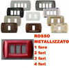 PLACCA ROSSO METALLIZZATO IN ABS PER SCATOLE RETTANGOLARI SERIE ECLIPSE