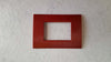 PLACCA ROSSO METALLIZZATO IN ABS PER SCATOLE RETTANGOLARI SERIE SOFT 2/3/4/7 POSTI