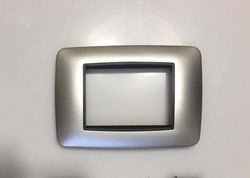 PLACCA SILVER COMPATIBILE LIVING INTERNATIONAL 6603 PLACCHETTE COPRINTERRUTTORI