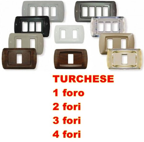 PLACCA TURCHESE IN ABS PER SCATOLE RETTANGOLARI SERIE ECLIPSE