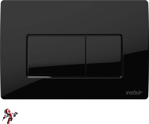 Placca-Valsir-Tropea-3-e-Tropea-S-P1-VS0871302-Originale-Nero-Lucido