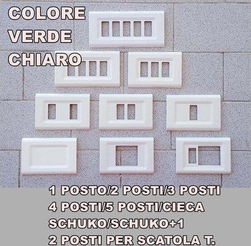 PLACCA VERDE CHIARO IN ABS PER SCATOLE RETTANGOLARI SERIE ELITE