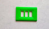 PLACCA VERDE FLUORESCENTE IN ABS PER SCATOLE RETTANGOLARI SERIE ELITE