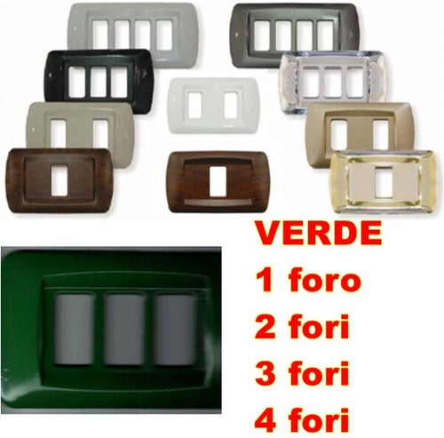 PLACCA VERDE IN ABS PER SCATOLE RETTANGOLARI SERIE ECLIPSE