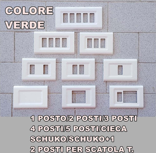 PLACCA VERDE IN ABS PER SCATOLE RETTANGOLARI SERIE ELITE