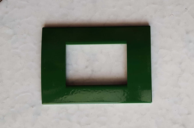 PLACCA VERDE IN ABS PER SCATOLE RETTANGOLARI SERIE SOFT 3/4/6 POSTI