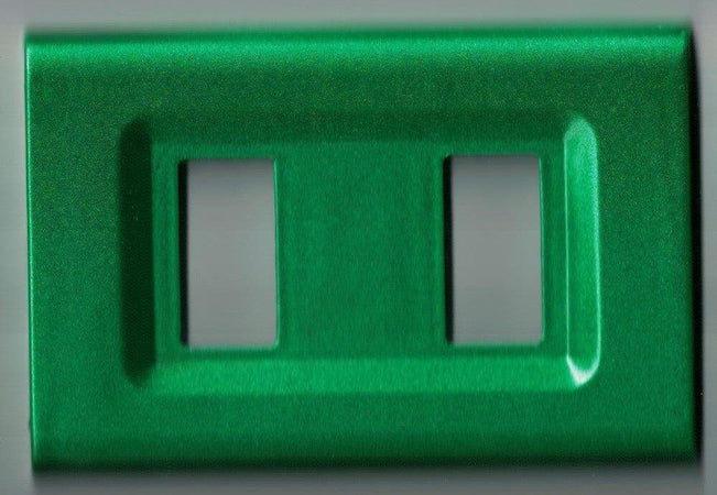 PLACCA VERDE METALLIZZATO IN ABS PER SCATOLE RETTANGOLARI SERIE ELITE