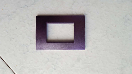 PLACCA VIOLA METALLIZZATO IN ABS PER SCATOLE RETTANGOLARI SERIE SOFT 2/3/4/7 POSTI