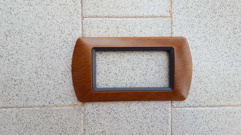 PLACCHE COMPATIBILI LIVING INTERNATIONAL ORO CROMO LEGNO  IN ABS PER SCATOLE RETTANGOLARI  SERIE GLAMOUR