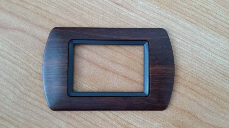 PLACCHE COMPATIBILI LIVING INTERNATIONAL ORO CROMO LEGNO  IN ABS PER SCATOLE RETTANGOLARI  SERIE GLAMOUR
