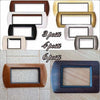 PLACCHE COMPATIBILI LIVING INTERNATIONAL ORO CROMO LEGNO  IN ABS PER SCATOLE RETTANGOLARI  SERIE GLAMOUR