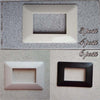 PLACCHE COMPATIBILI MATIX IN ABS BIANCO NERO AVORIO SERIE LUXURY