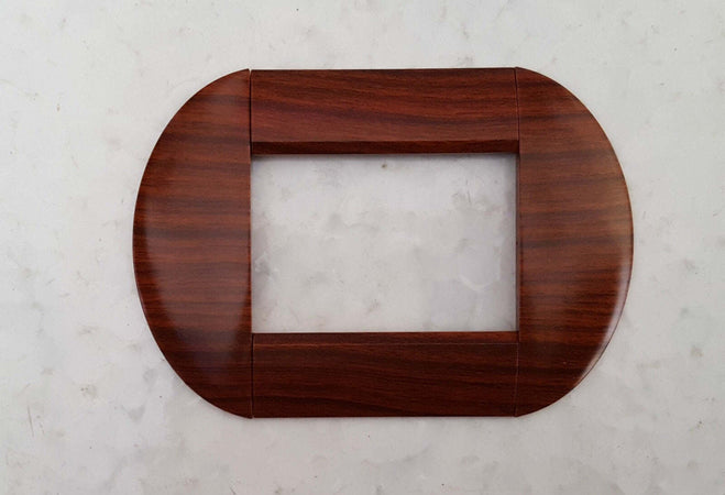 PLACCHE IN ABS COMPATIBILI LIVING INTERNATIONAL ORO CROMO LEGNO PER SCATOLE RETTANGOLARI SERIE GLAMOUR BOMBATA