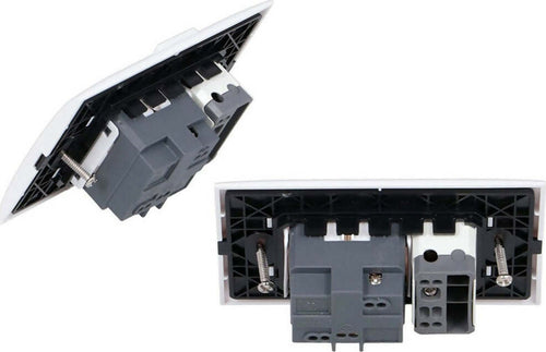 Placchetta-2-moduli-con-interruttore-e-presa-schuko-bianco-lk40-4-installazione-a-incasso
