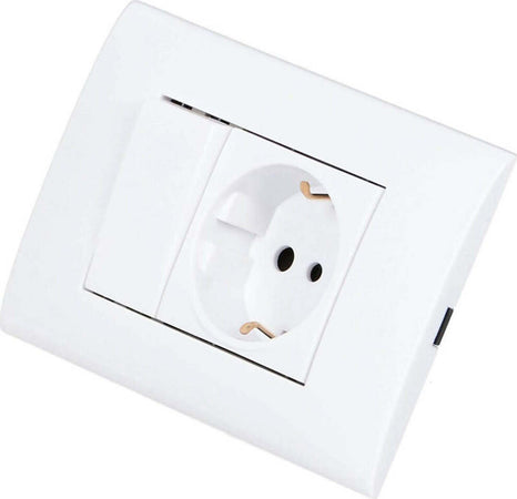 Placchetta-2-moduli-con-interruttore-e-presa-schuko-bianco-lk40-4-installazione-a-incasso