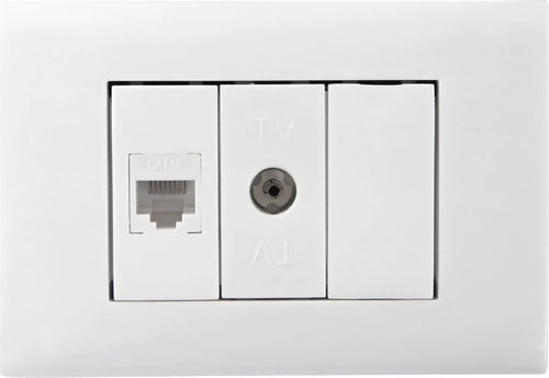 Placchetta-3-moduli-con-presa-tv-e-ethernet-rj45-copriforo-lk40-6-incasso-503
