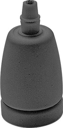 Plafone/Portalampada-Flash-Flip-Flute-Metallo-Nero-Satinato-4,6Cm