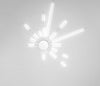 Plafoniera---Lampada-Da-Soffitto-Moderno-Sole-Metallo-Bianco-17-Luci-Led-78W