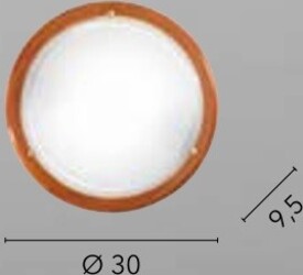 Plafoniera-1010-Legno-1Xe27-30Cm